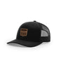 MasterCraft Leather Shield Snapback Trucker Hat